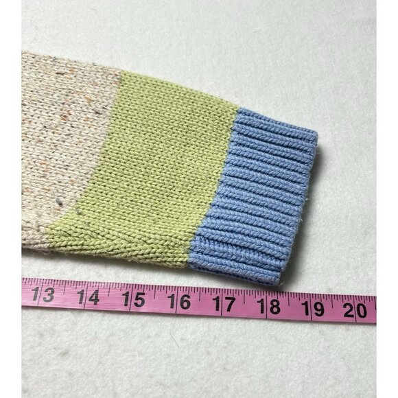 URBAN OUTFITTERS Men Pullover Sweater Sz M Multicolor Striped Crewneck Casual - Picture 11 of 12